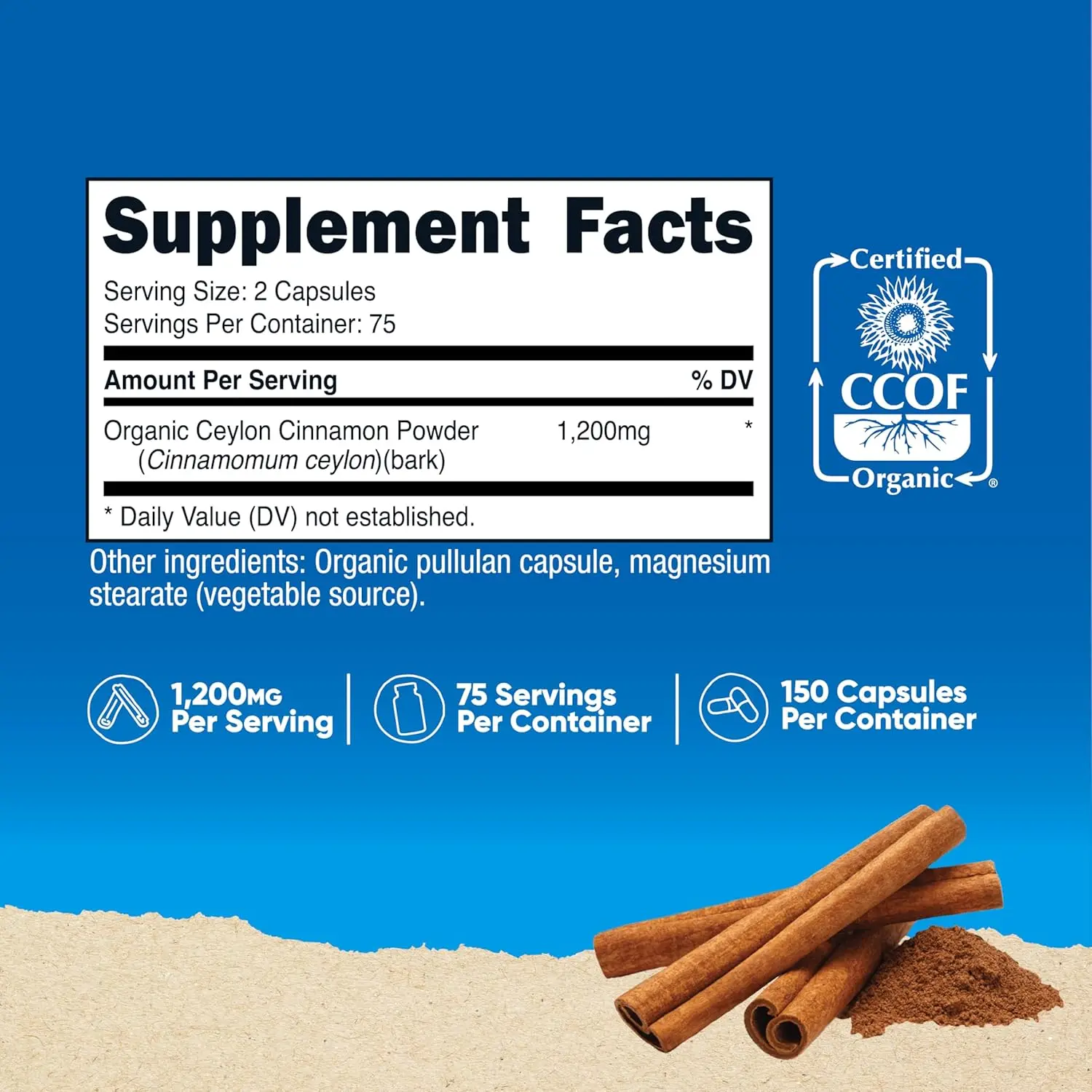 Nutricost Cinnamon Made With Organic Ceylon Capsules